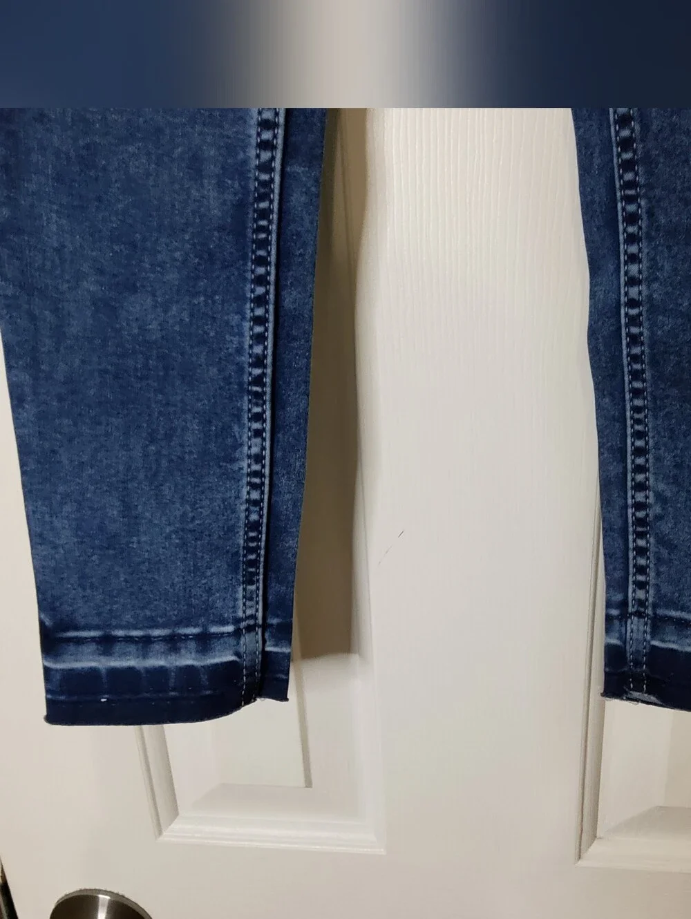 Justice Girl's Distressed Pull-On Denim Leggings Jeggings Dark Wash Size 12 Slim